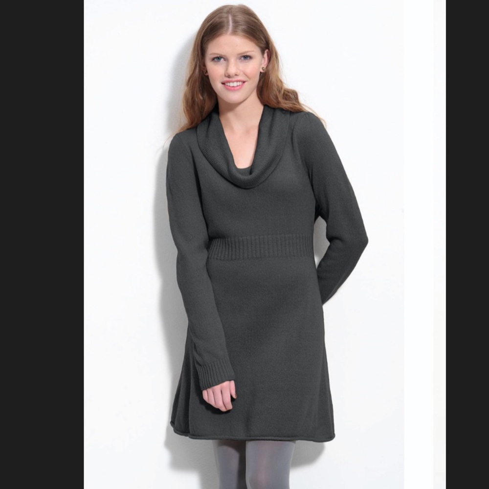 Frenchi Cow Neck Sweater Dress